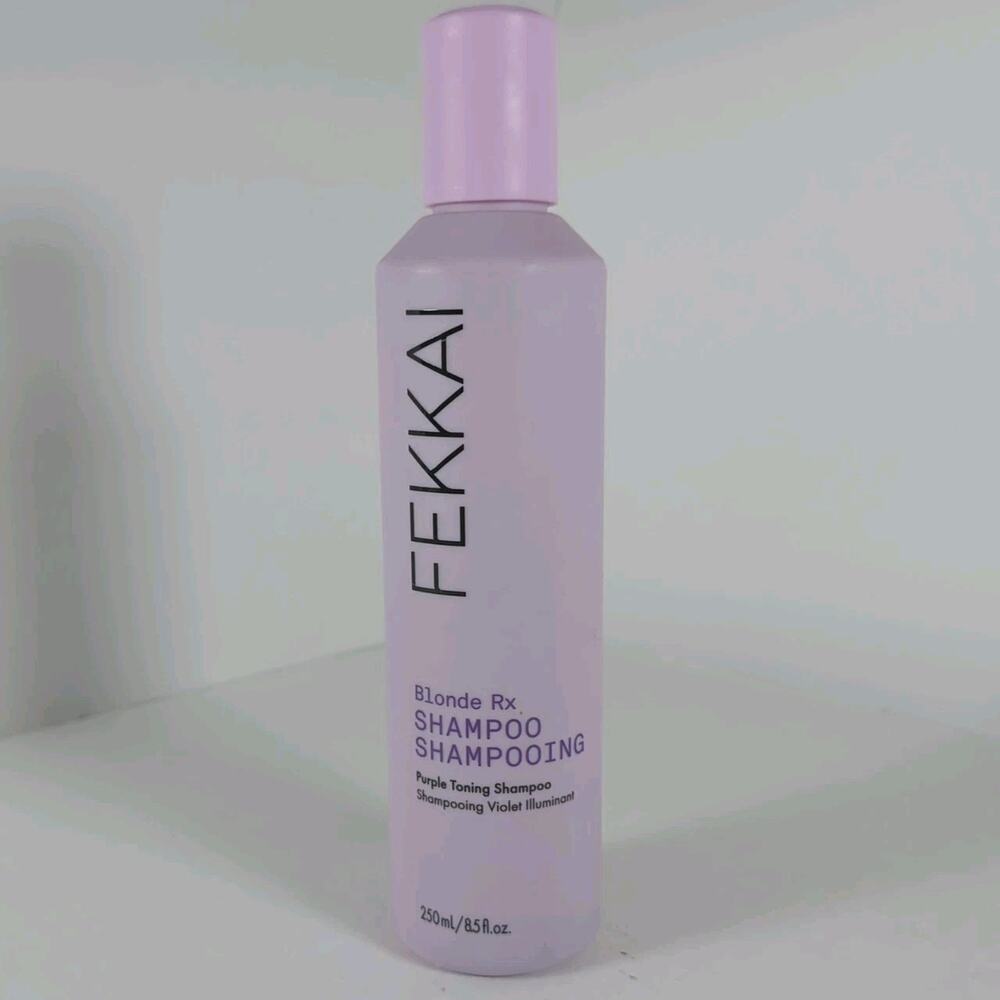 FEKKAI Blonde Rx PURPLE TONING SHAMPOO 8.5 oz NEW & Color Treated Bleached Hair